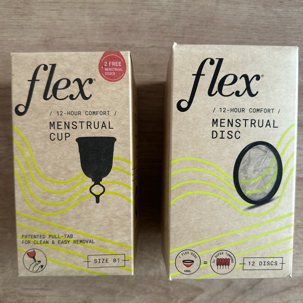Flex Menstrual Cup + Menstrual Discs ~ BUNDLE (SAFETY-SEALED!)